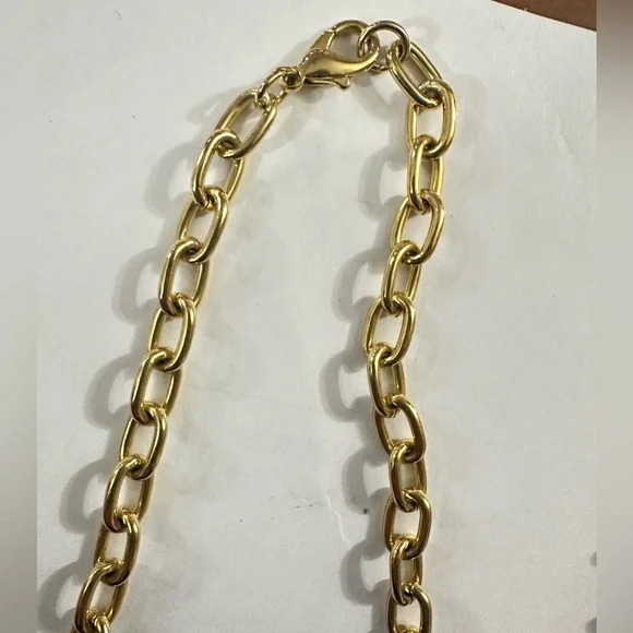 Vintage Laurel Burch Gold Charm Chunky Animal Necklace - Picture 5 of 5